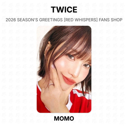 TWICE 2026 SEASON'S GREETINGS [RED WHISPERS] FANS SHOP Official Photocard