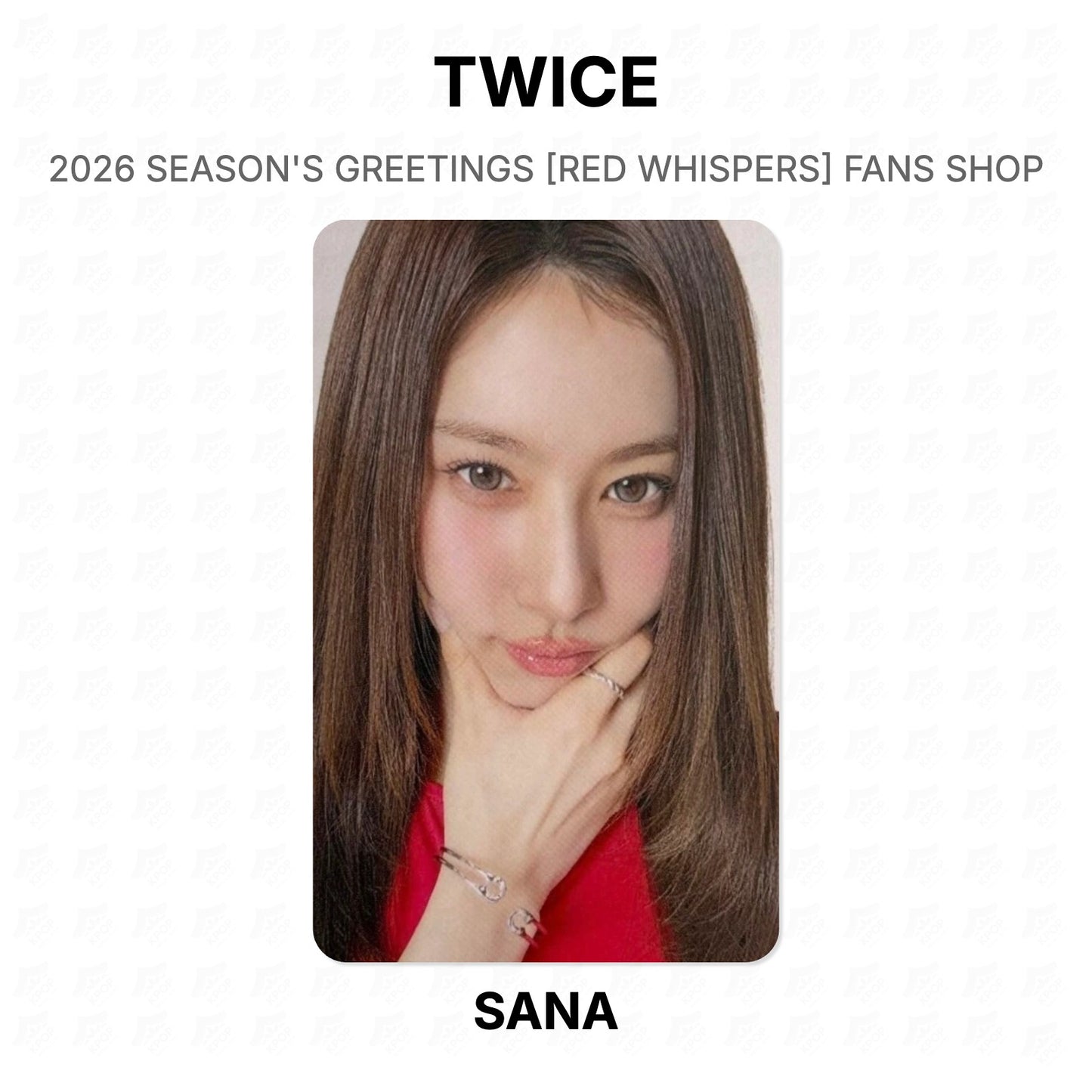 TWICE 2026 SEASON'S GREETINGS [RED WHISPERS] FANS SHOP Official Photocard