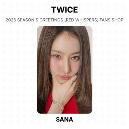 TWICE 2026 SEASON'S GREETINGS [RED WHISPERS] FANS SHOP Official Photocard