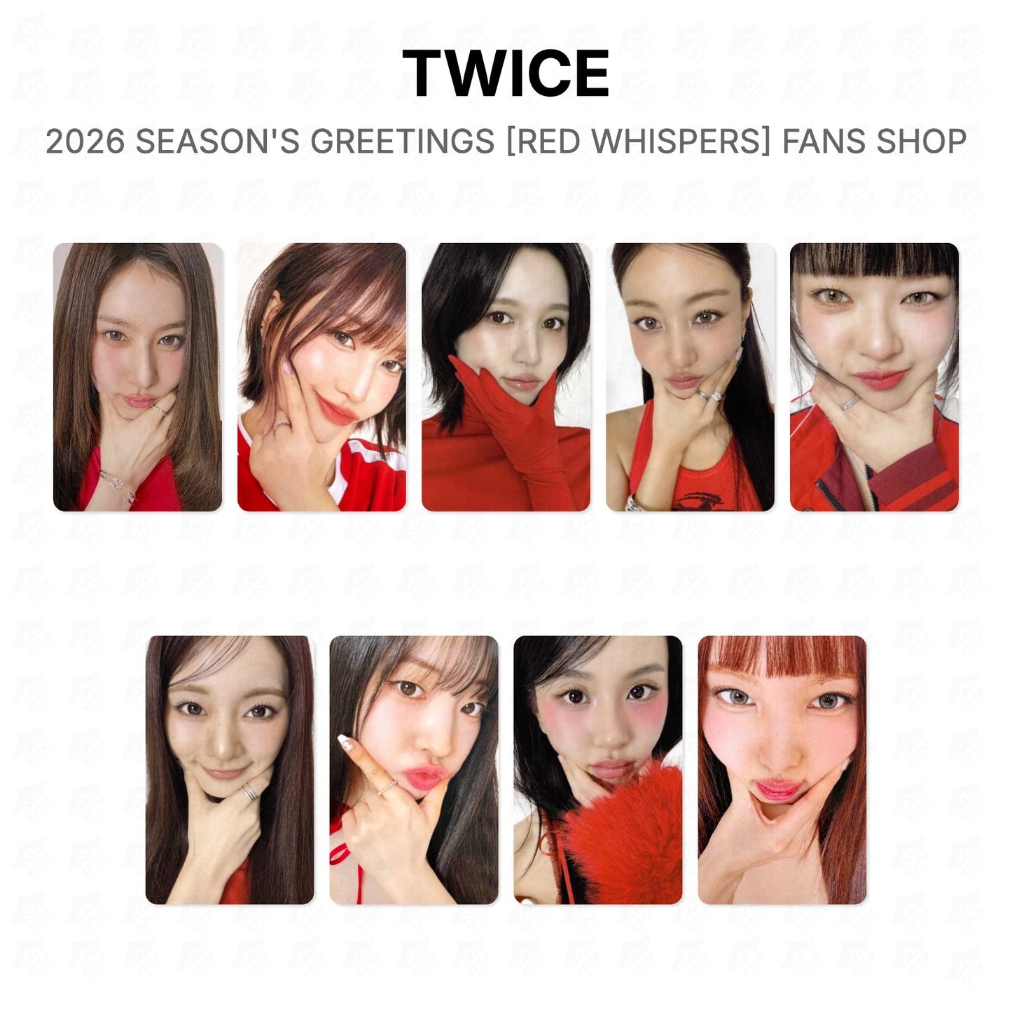 TWICE 2026 SEASON'S GREETINGS [RED WHISPERS] FANS SHOP Official Photocard