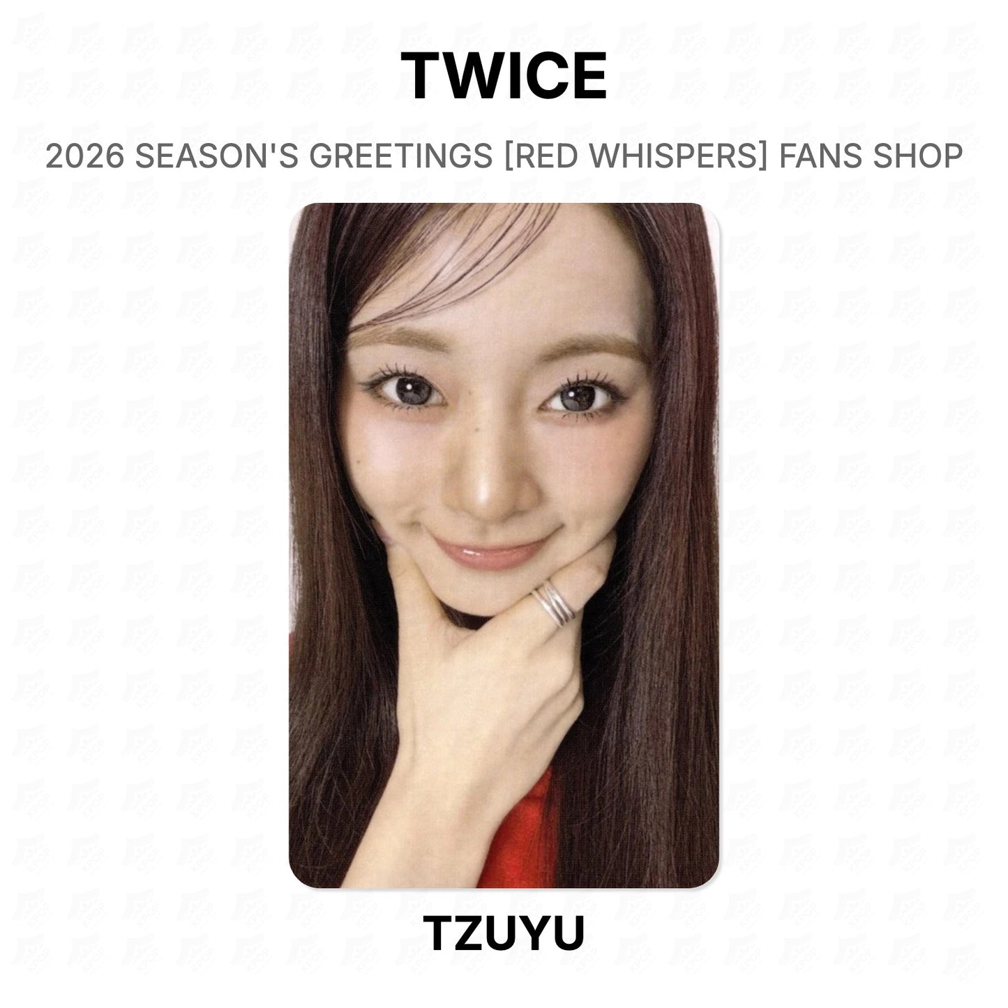 TWICE 2026 SEASON'S GREETINGS [RED WHISPERS] FANS SHOP Official Photocard