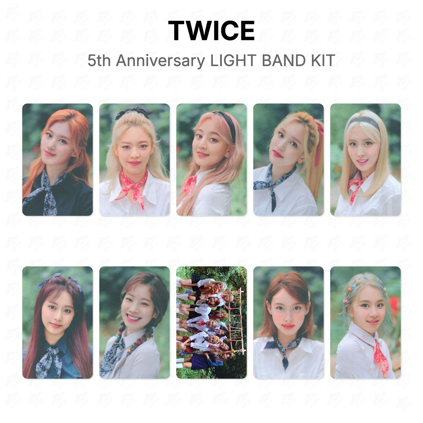 TWICE 5th Anniversary LIGHT BAND KIT Official Photocard
