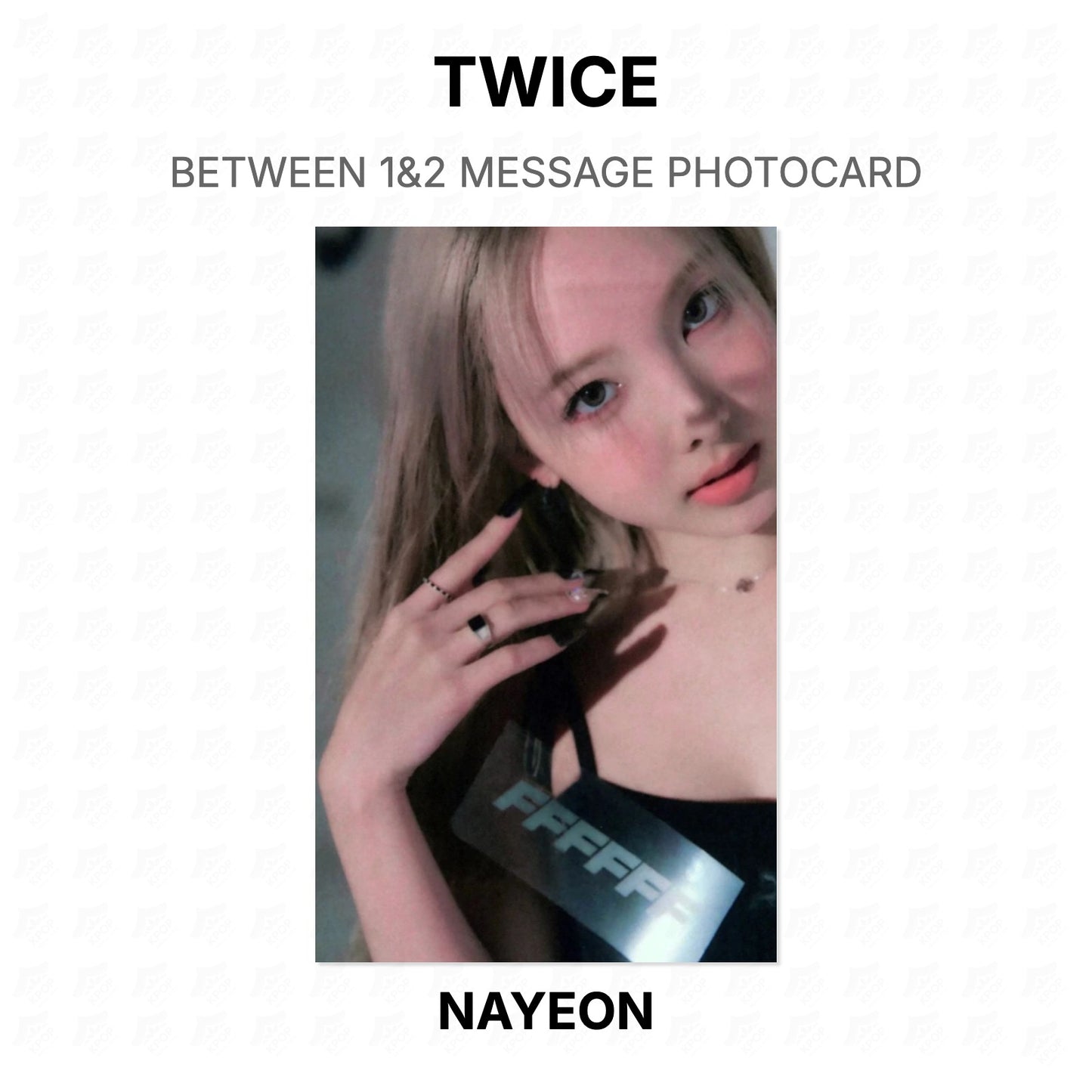 TWICE BETWEEN 1&2 MESSAGE PHOTOCARD Official Photocard
