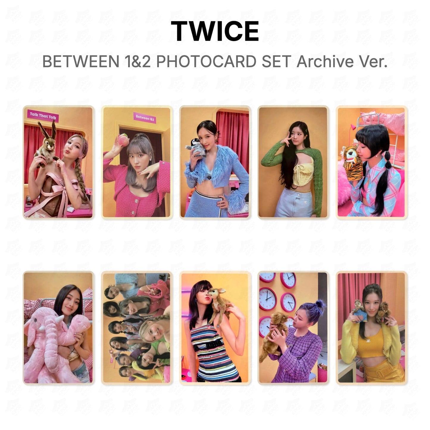 TWICE BETWEEN 1&2 PHOTOCARD SET Archive Ver. Official Photocard