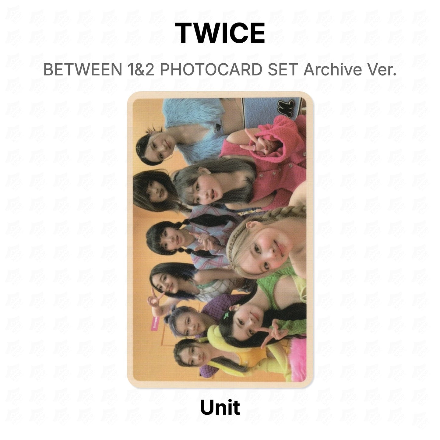 TWICE BETWEEN 1&2 PHOTOCARD SET Archive Ver. Official Photocard
