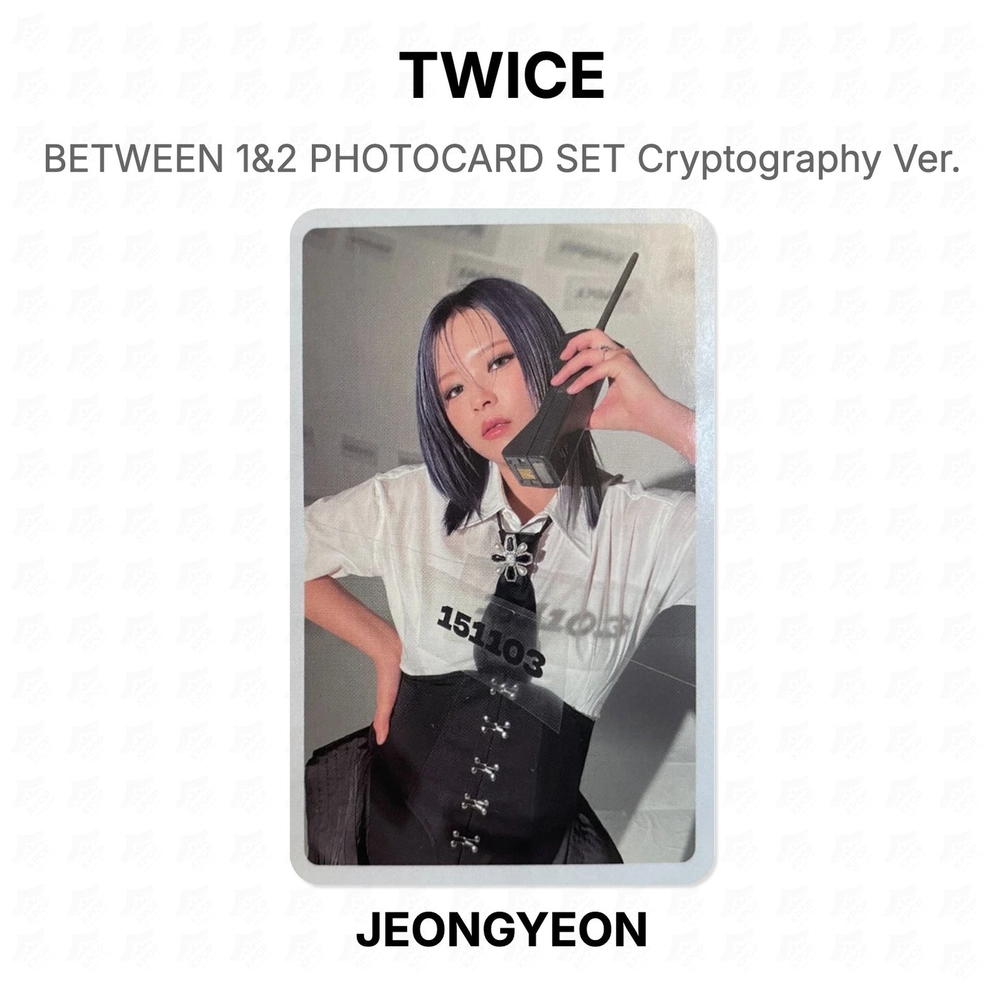 TWICE BETWEEN 1&2 PHOTOCARD SET Cryptography Ver. Official Photocard