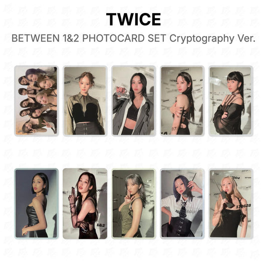 TWICE BETWEEN 1&2 PHOTOCARD SET Cryptography Ver. Official Photocard