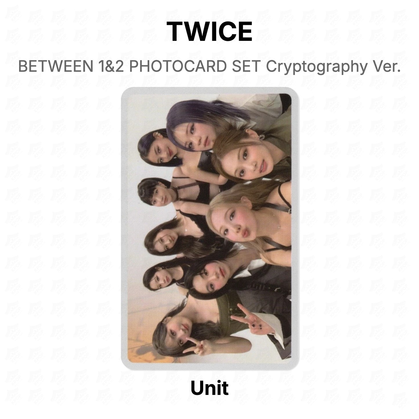 TWICE BETWEEN 1&2 PHOTOCARD SET Cryptography Ver. Official Photocard