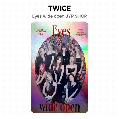 TWICE Eyes wide open JYP SHOP Official Photocard