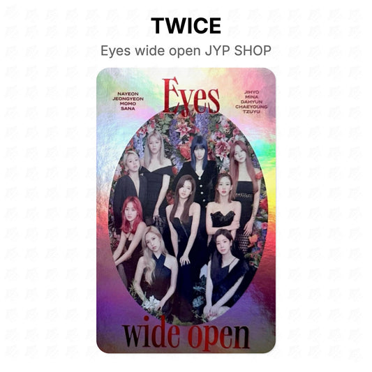 TWICE Eyes wide open JYP SHOP Official Photocard