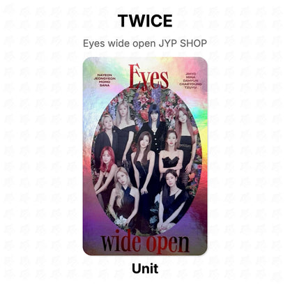 TWICE Eyes wide open JYP SHOP Official Photocard