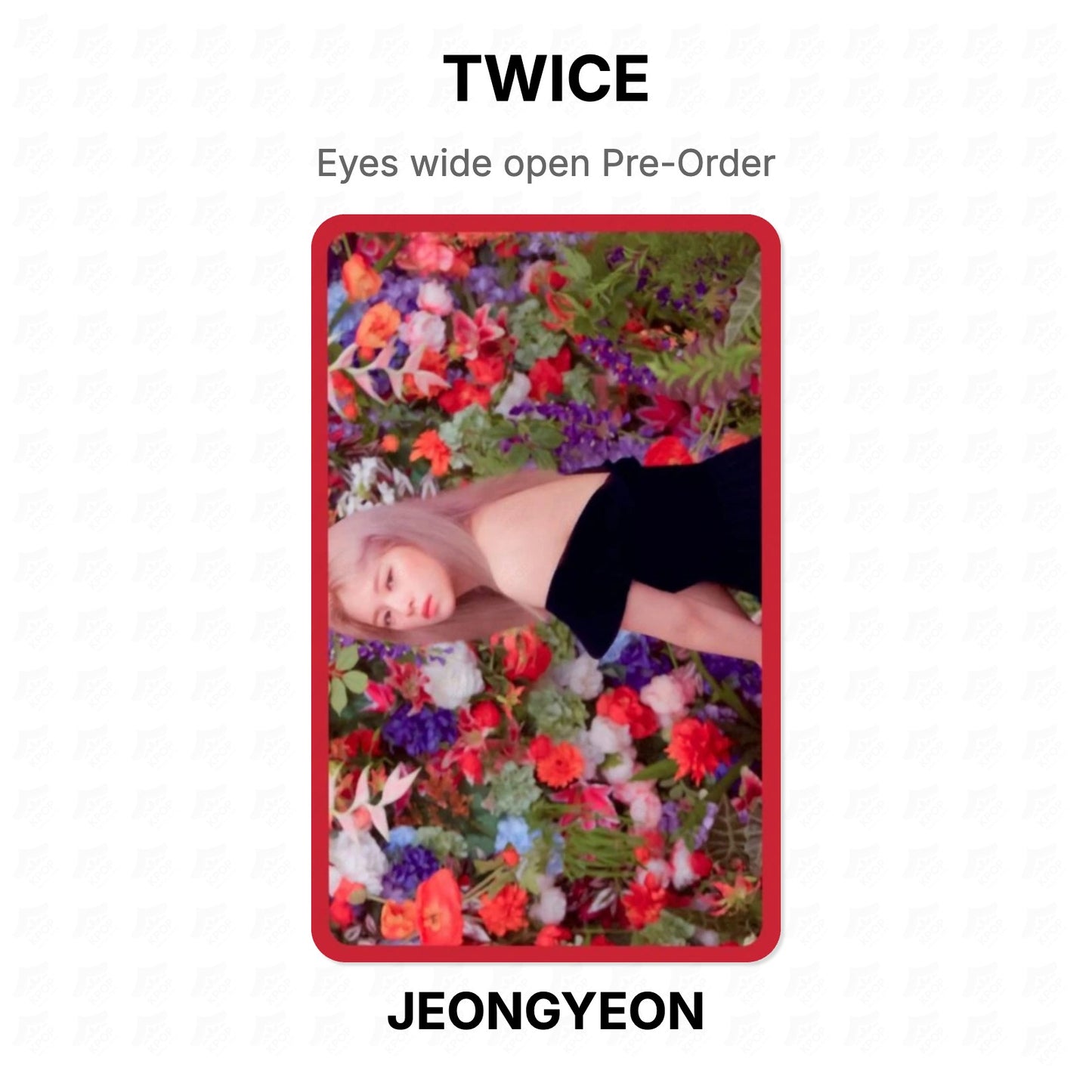 TWICE Eyes wide open Pre-Order Official Photocard