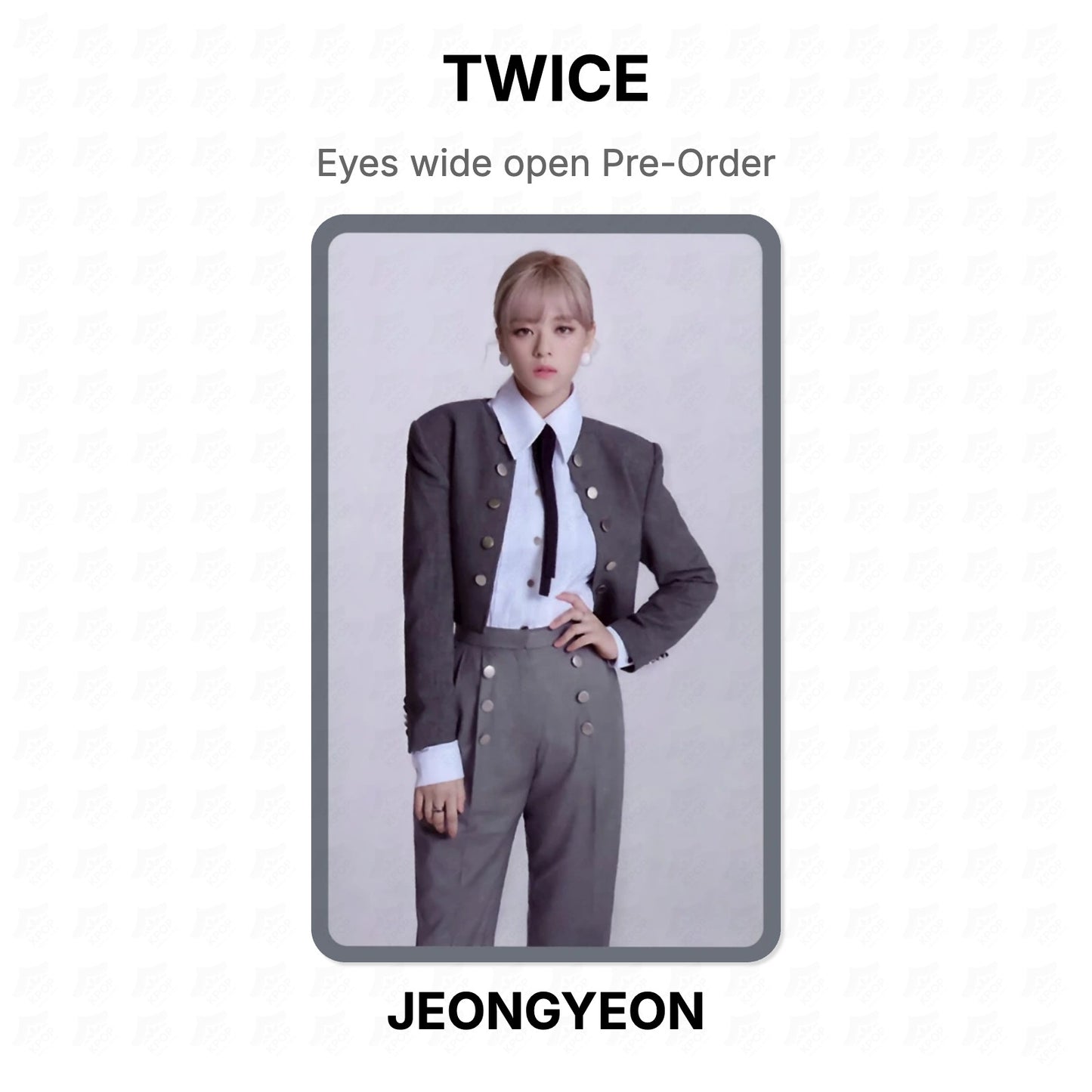 TWICE Eyes wide open Pre-Order Official Photocard