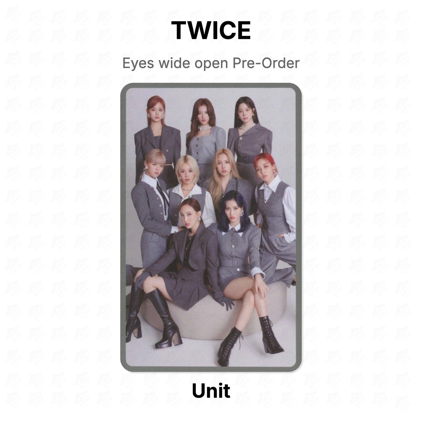 TWICE Eyes wide open Pre-Order Official Photocard