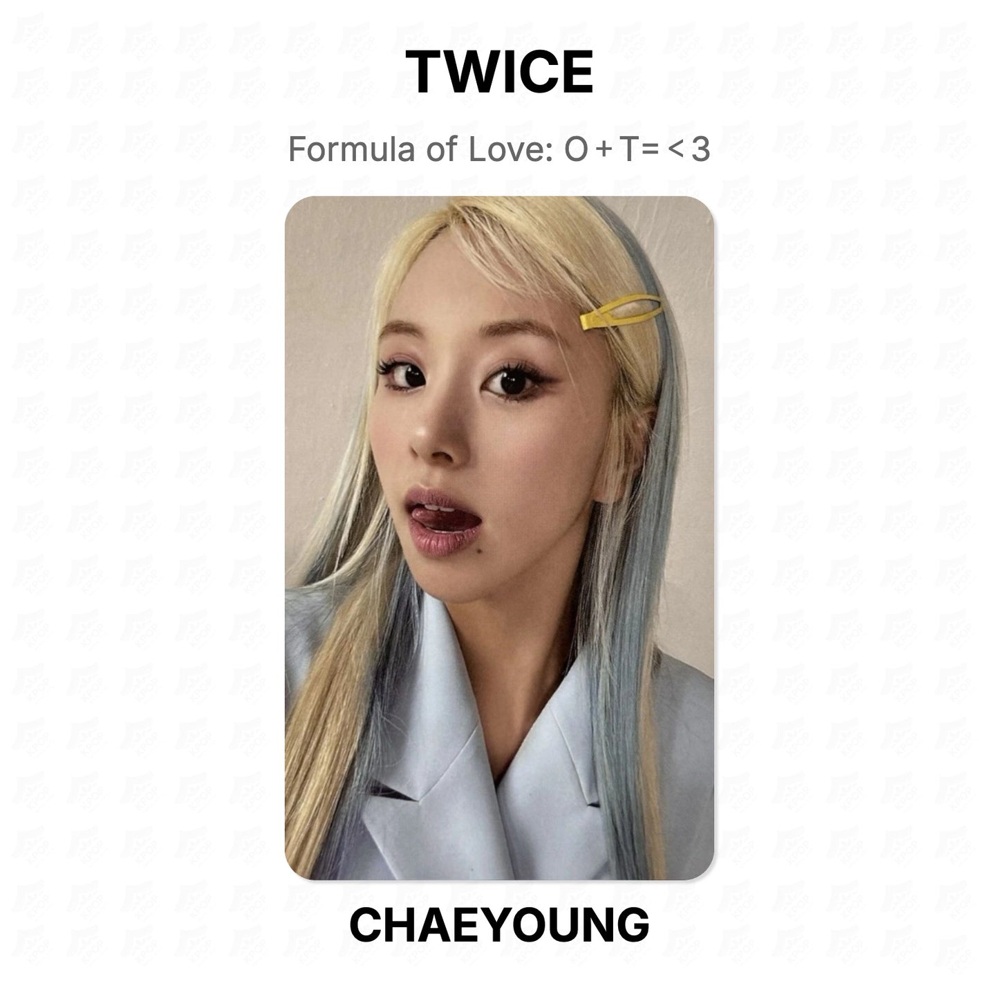 TWICE Formula of Love: O＋T=＜3 Official Photocard