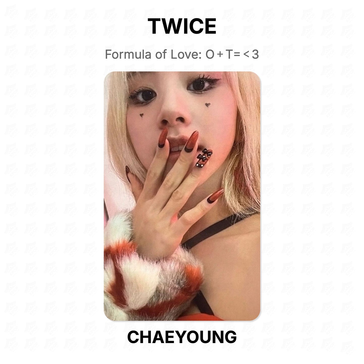 TWICE Formula of Love: O＋T=＜3 Official Photocard