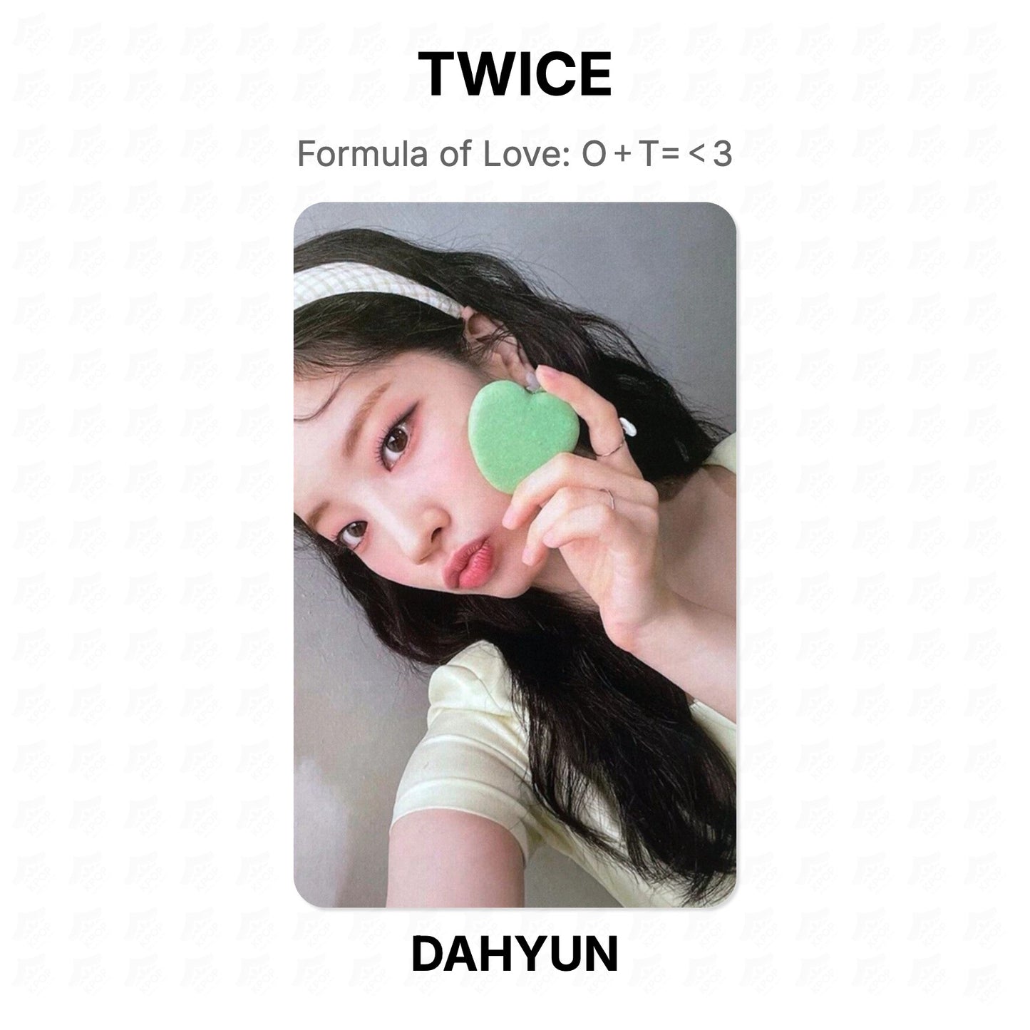 TWICE Formula of Love: O＋T=＜3 Official Photocard