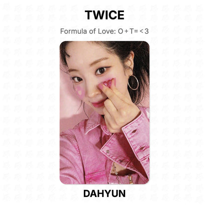 TWICE Formula of Love: O＋T=＜3 Official Photocard