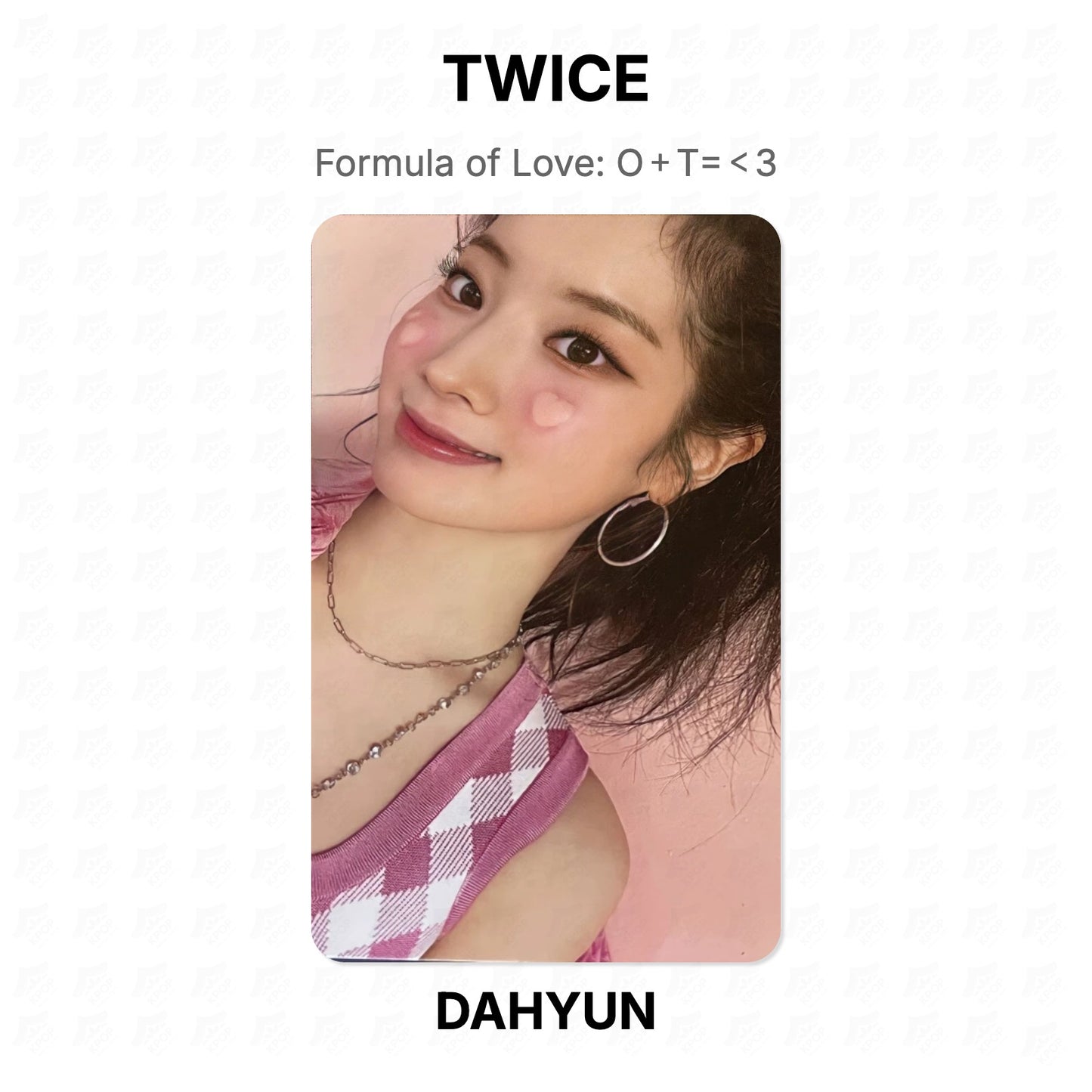 TWICE Formula of Love: O＋T=＜3 Official Photocard