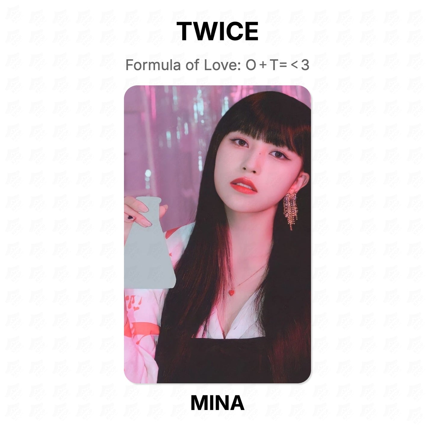 TWICE Formula of Love: O＋T=＜3 Official Photocard