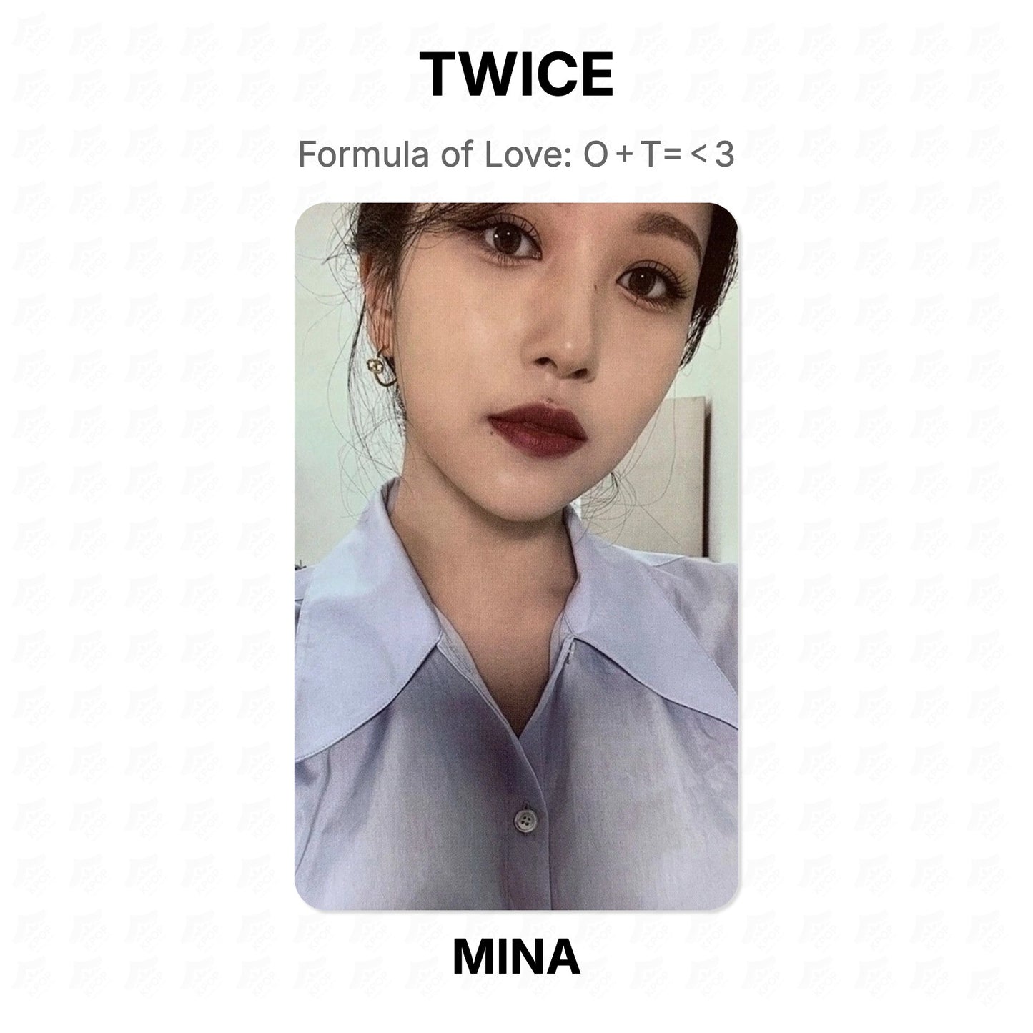 TWICE Formula of Love: O＋T=＜3 Official Photocard