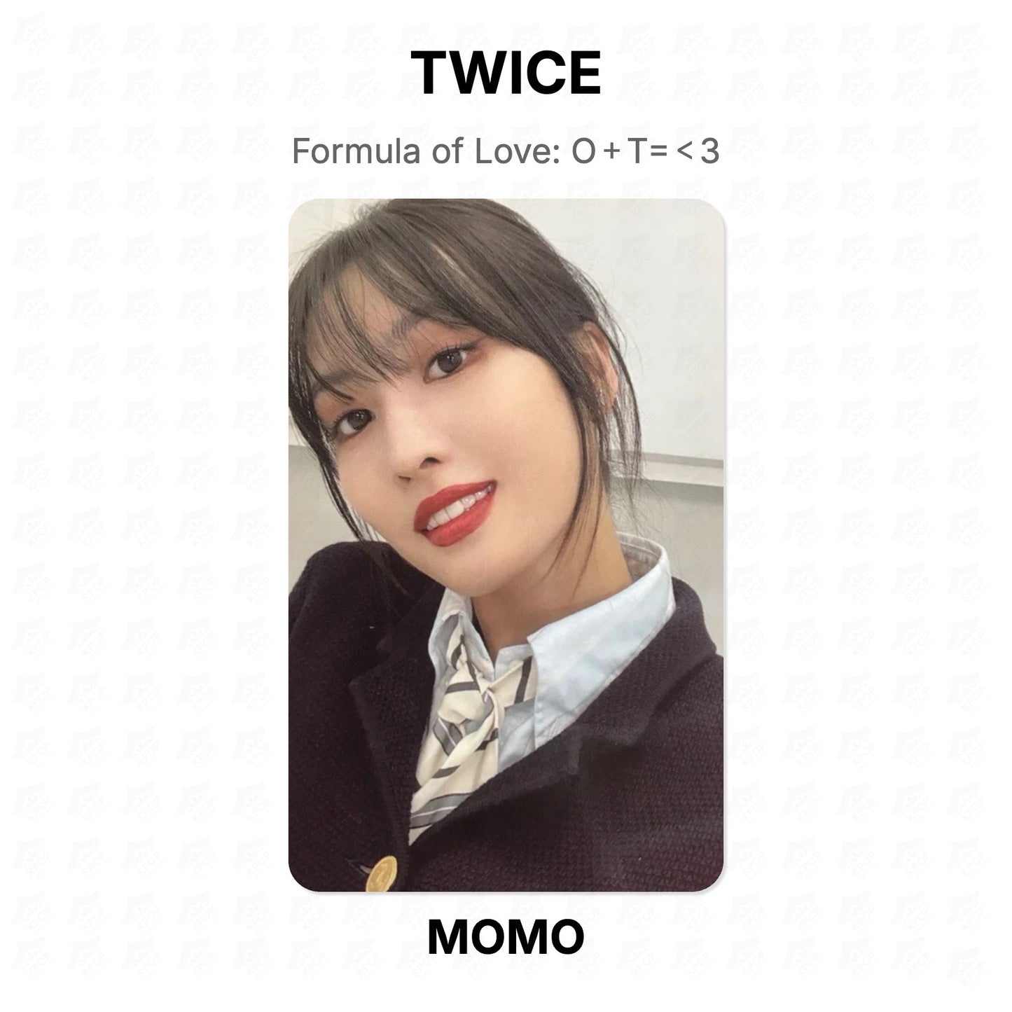 TWICE Formula of Love: O＋T=＜3 Official Photocard