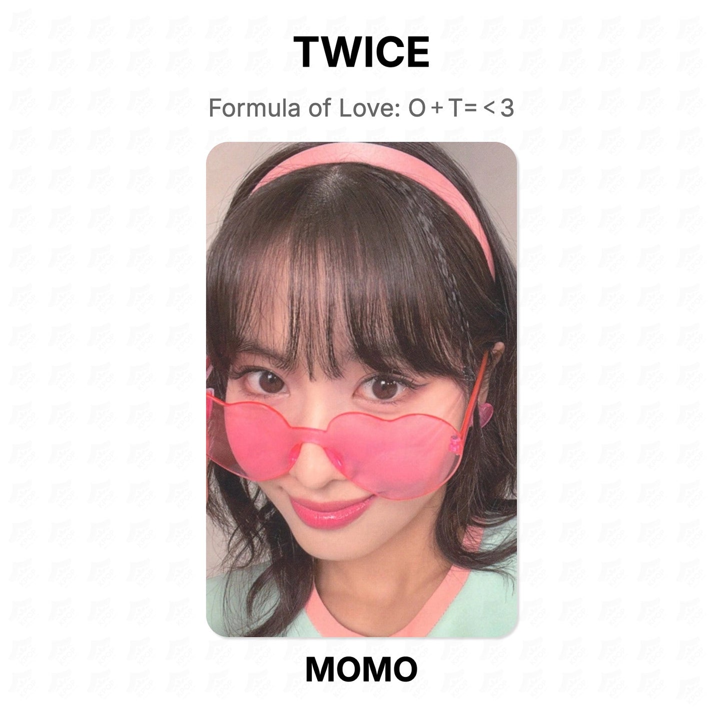 TWICE Formula of Love: O＋T=＜3 Official Photocard