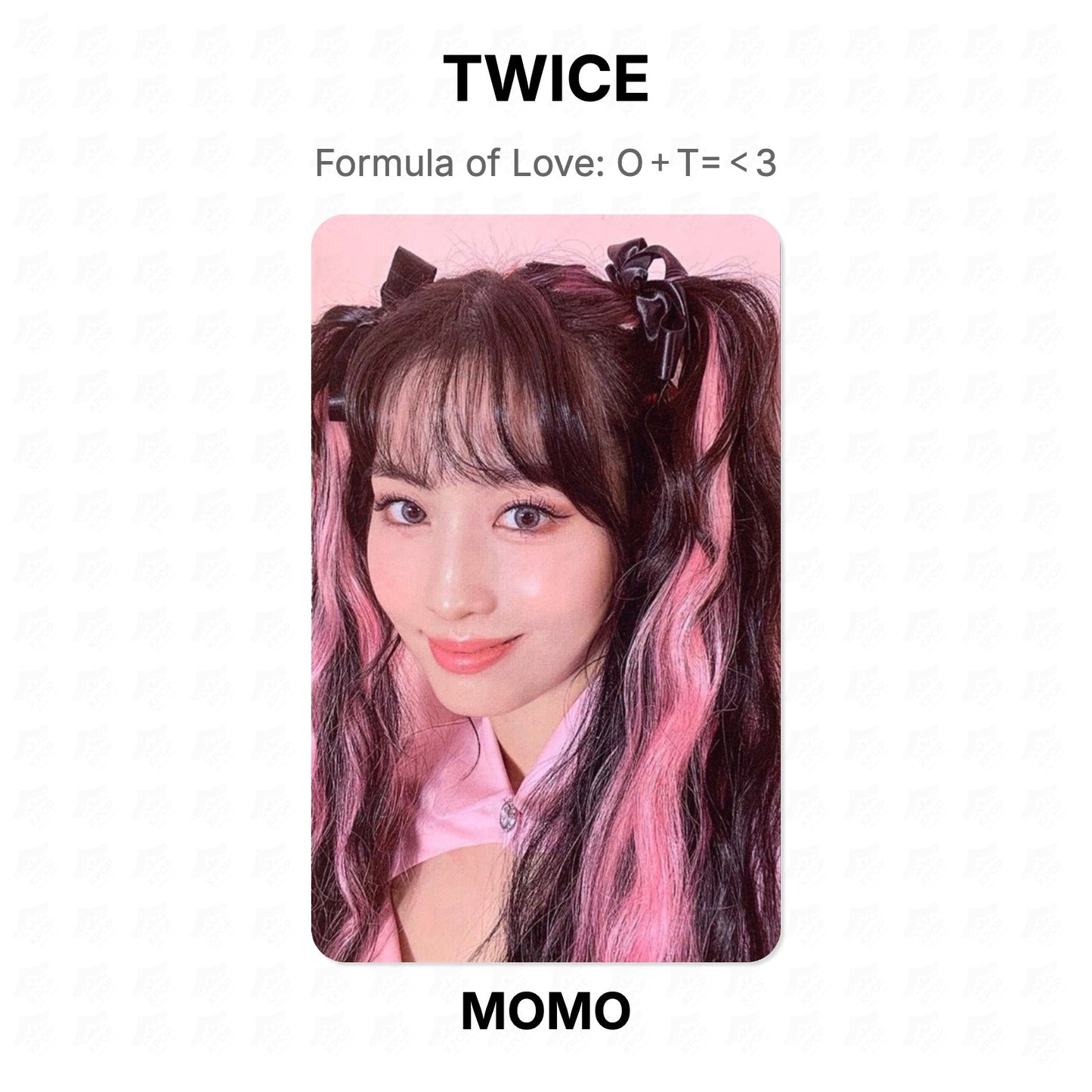 TWICE Formula of Love: O＋T=＜3 Official Photocard