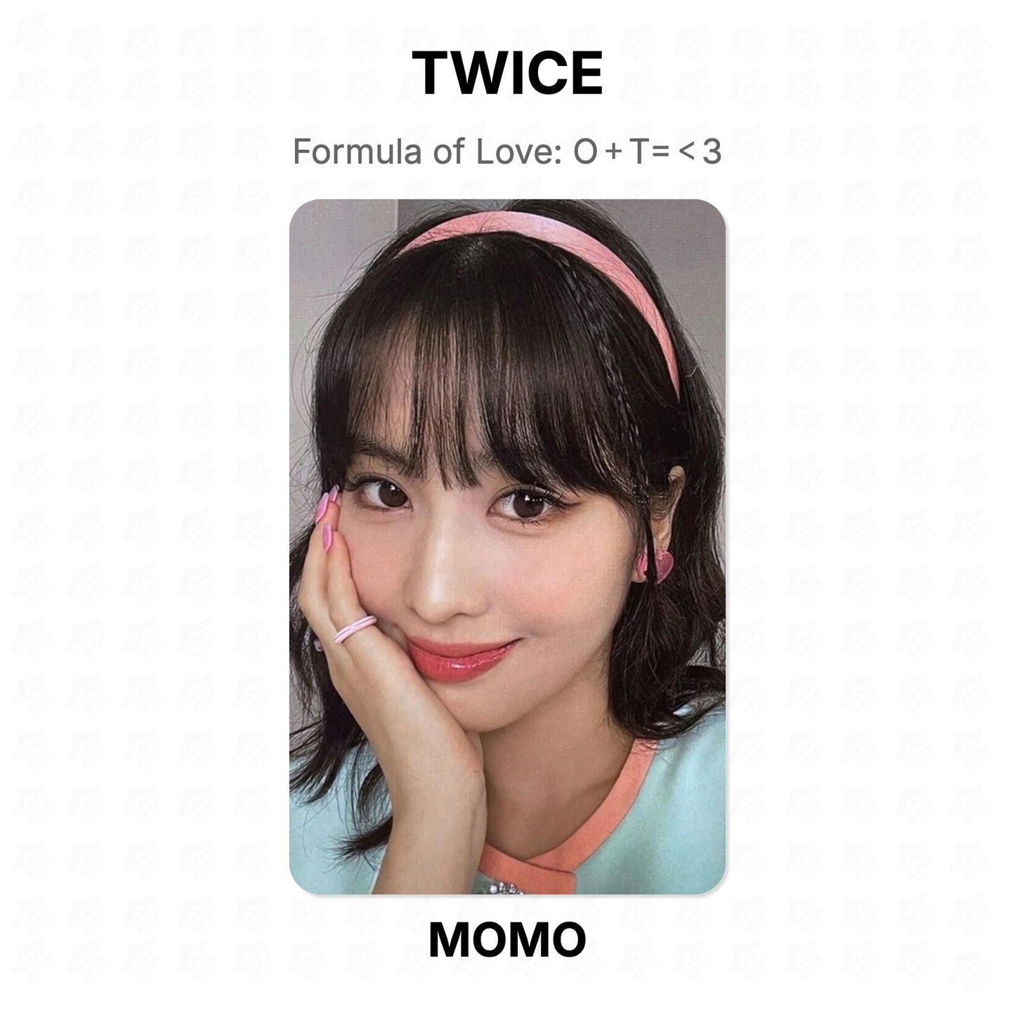 TWICE Formula of Love: O＋T=＜3 Official Photocard