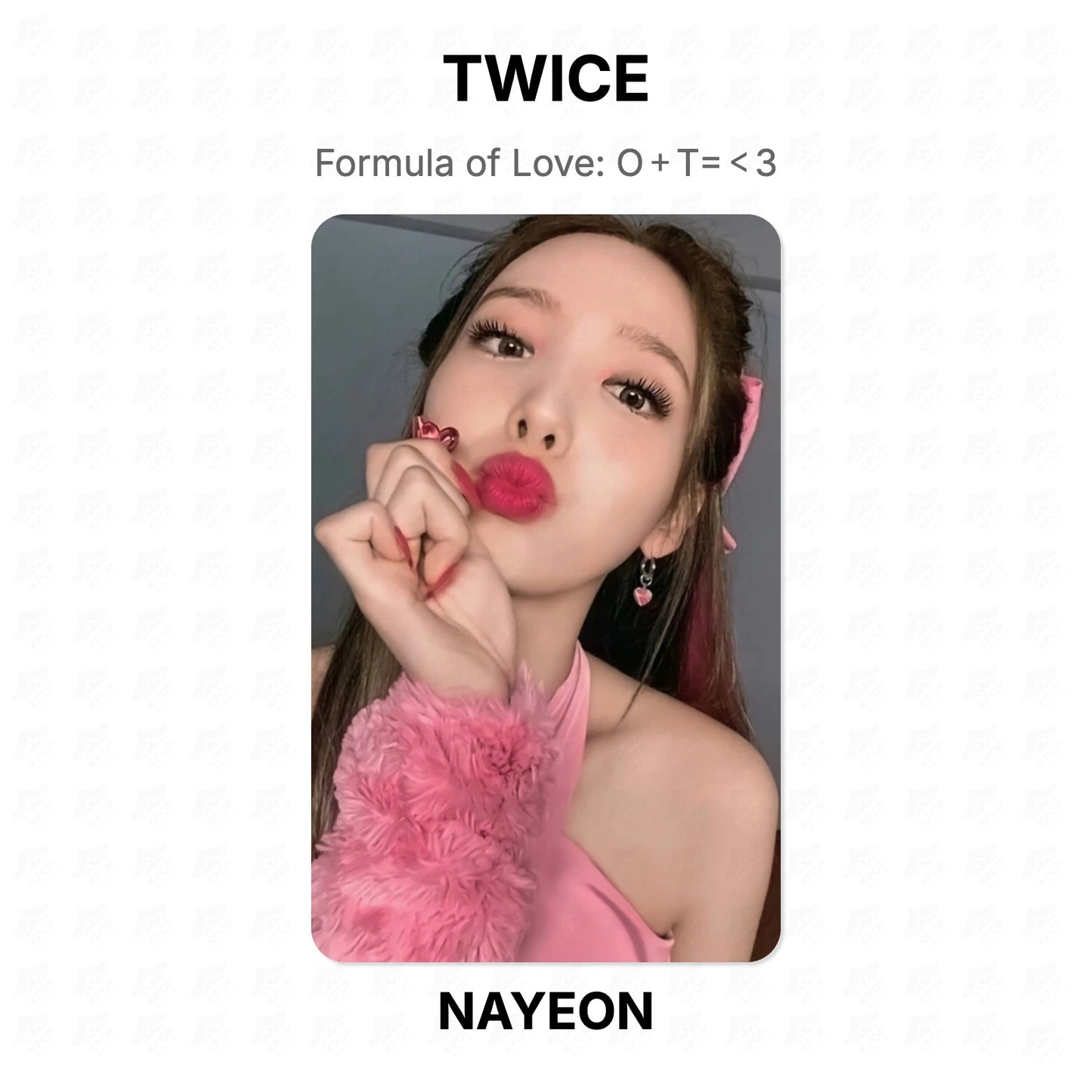 TWICE Formula of Love: O＋T=＜3 Official Photocard