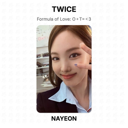 TWICE Formula of Love: O＋T=＜3 Official Photocard