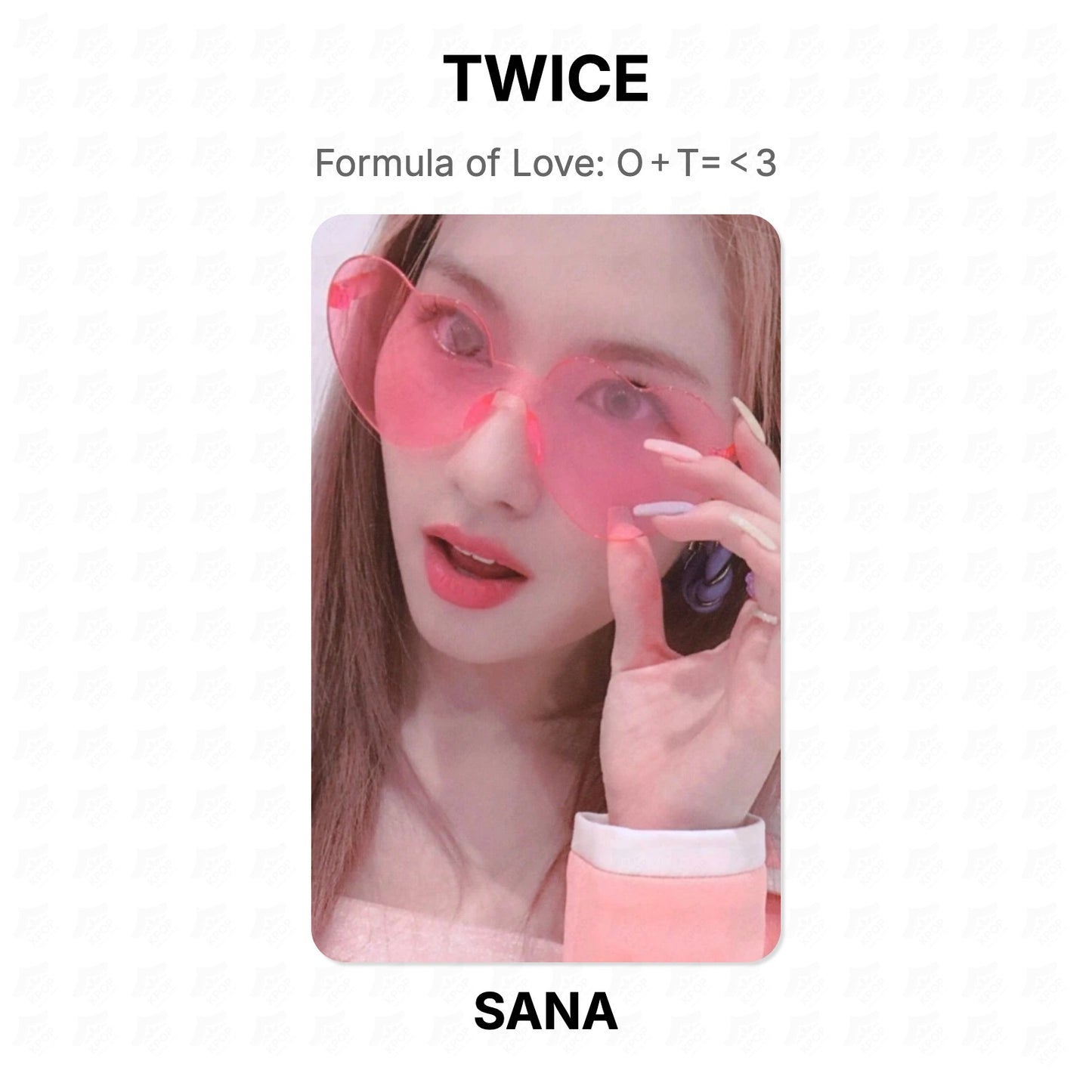 TWICE Formula of Love: O＋T=＜3 Official Photocard