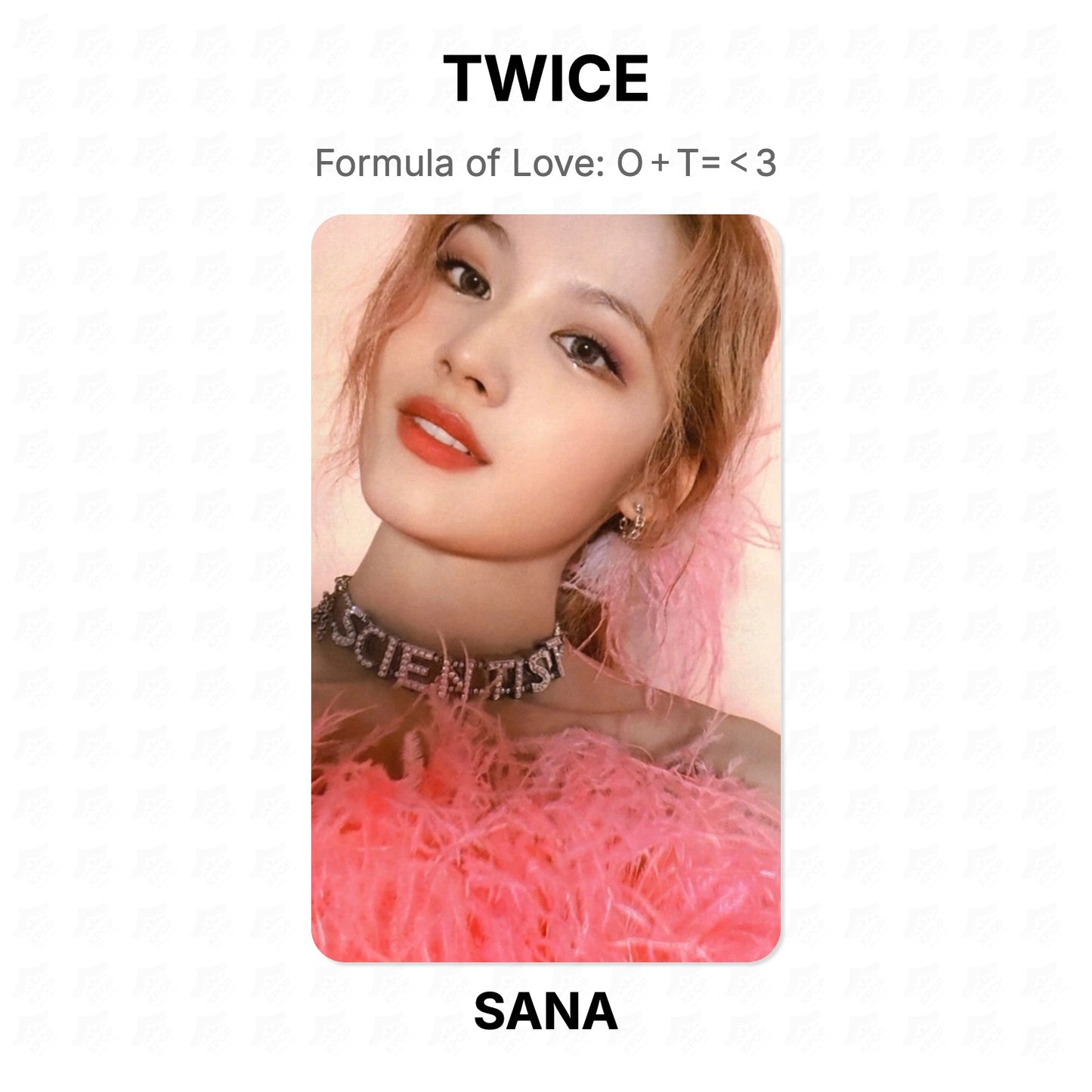 TWICE Formula of Love: O＋T=＜3 Official Photocard