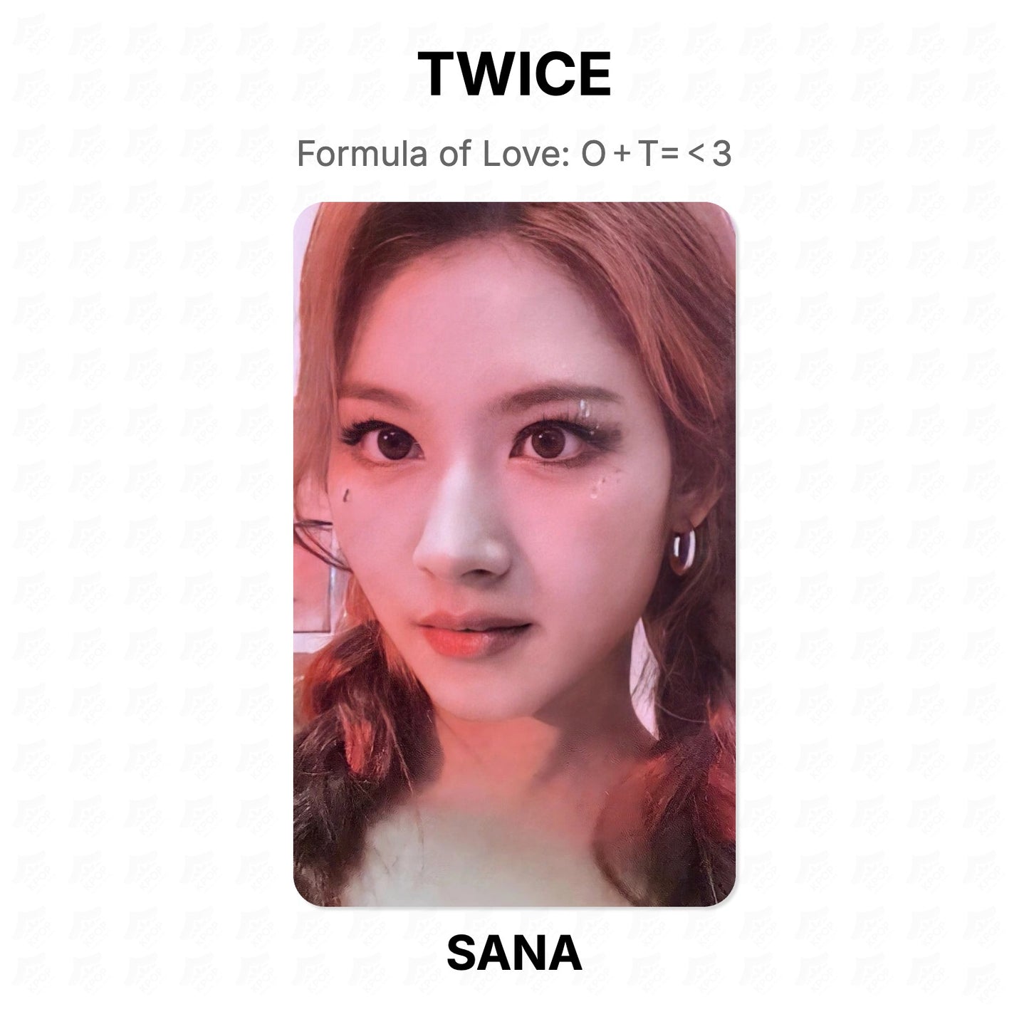 TWICE Formula of Love: O＋T=＜3 Official Photocard