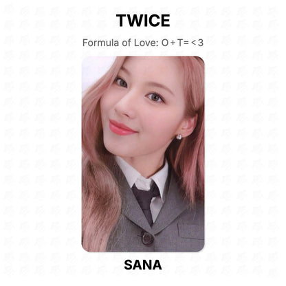 TWICE Formula of Love: O＋T=＜3 Official Photocard