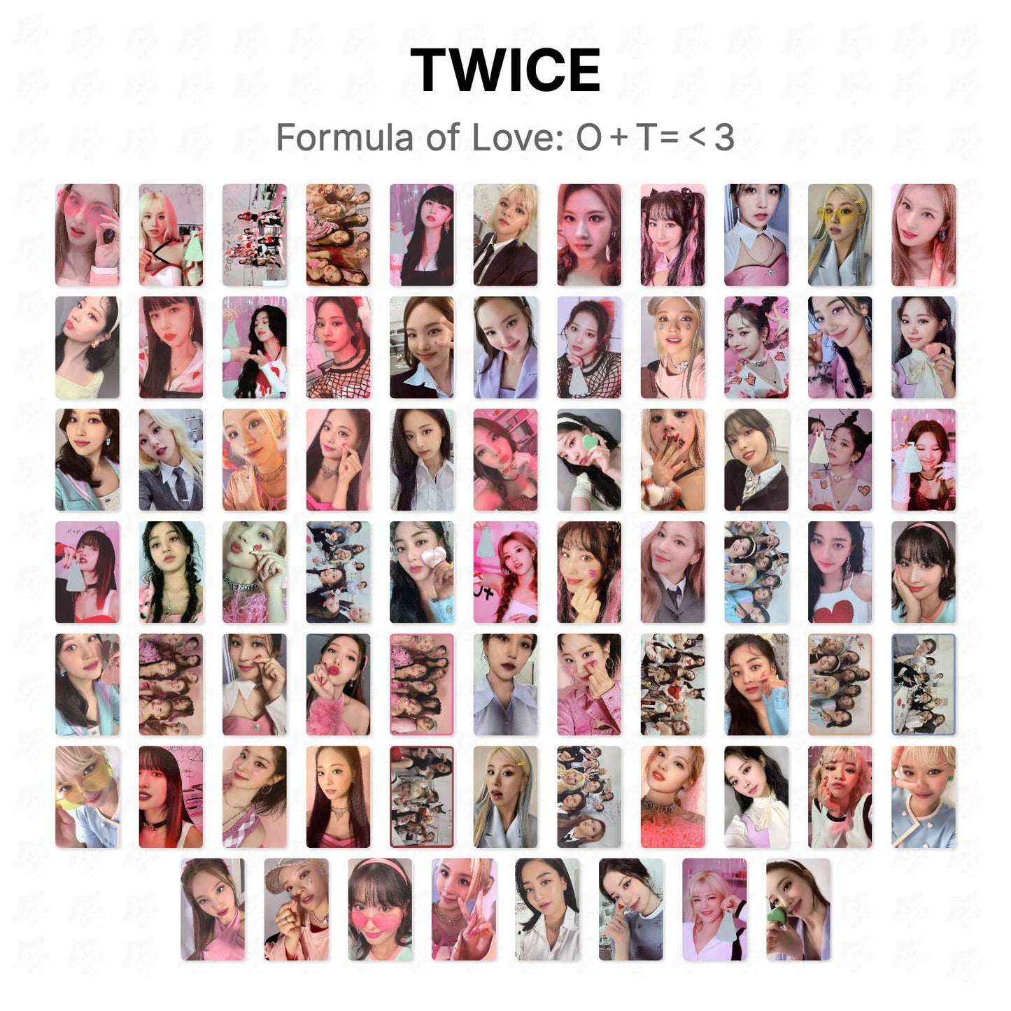 TWICE Formula of Love: O＋T=＜3 Official Photocard