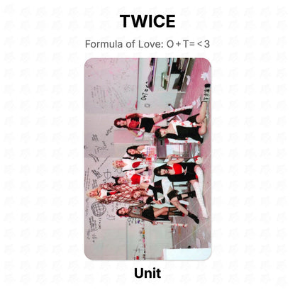 TWICE Formula of Love: O＋T=＜3 Official Photocard