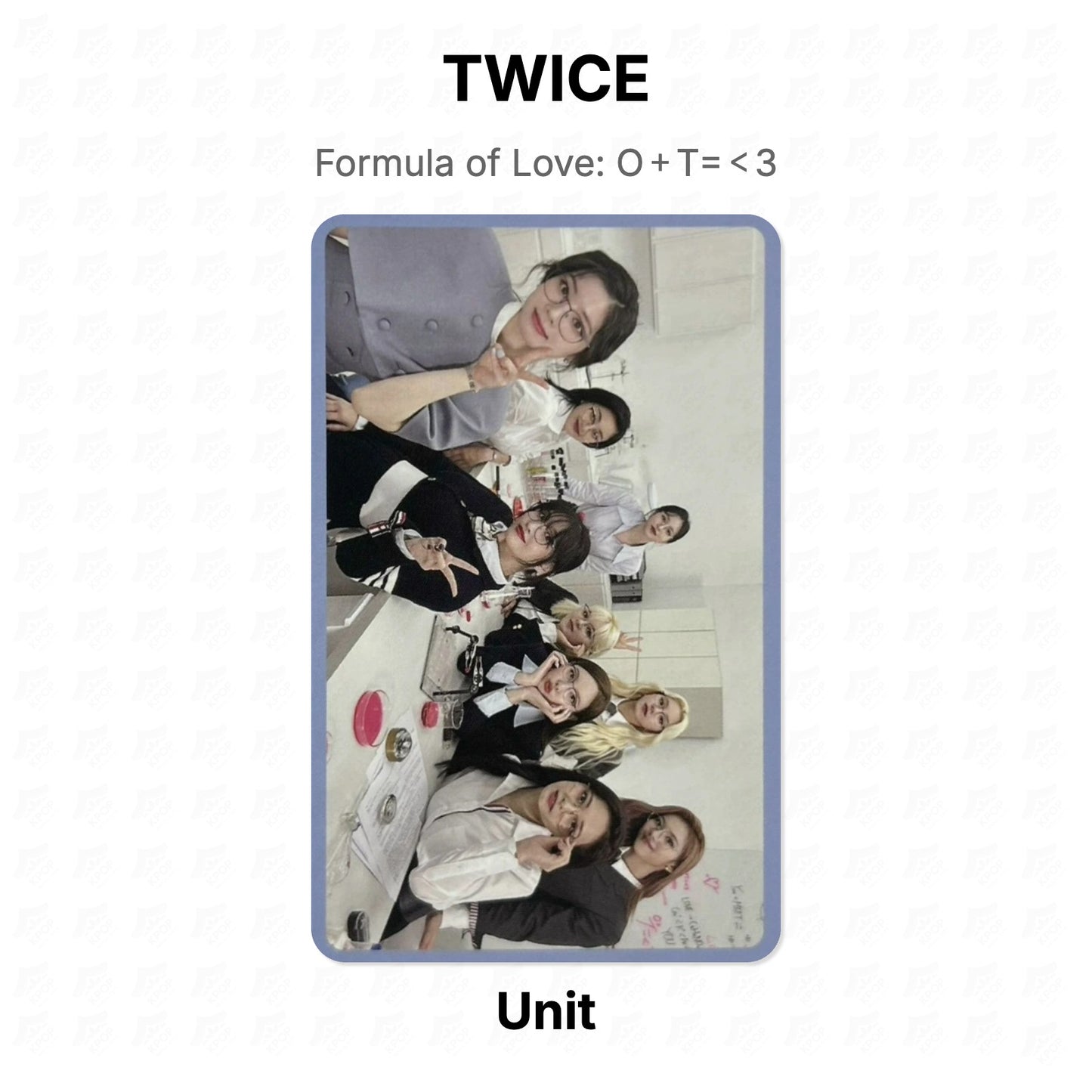 TWICE Formula of Love: O＋T=＜3 Official Photocard