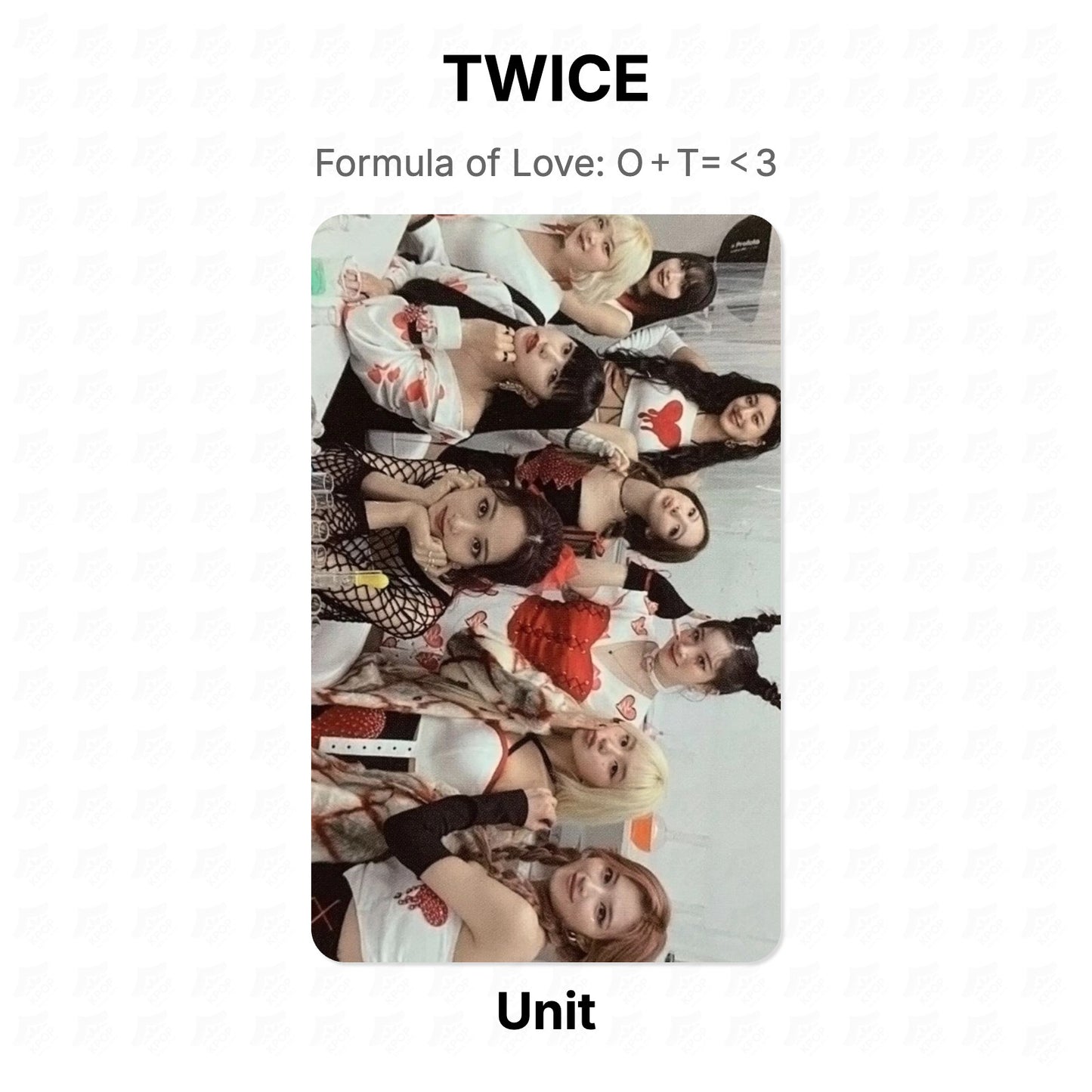 TWICE Formula of Love: O＋T=＜3 Official Photocard