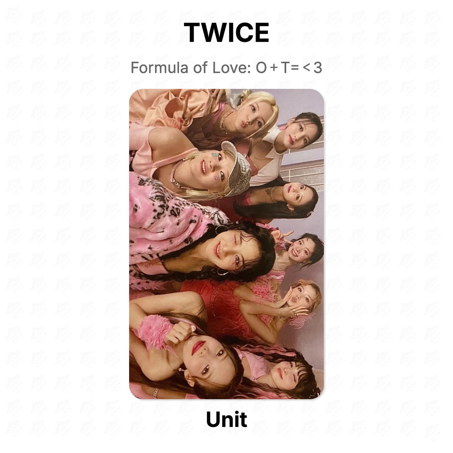 TWICE Formula of Love: O＋T=＜3 Official Photocard