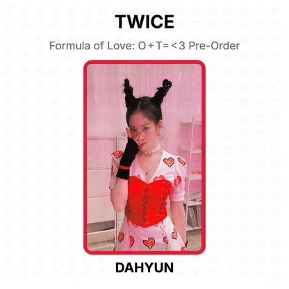 TWICE Formula of Love: O＋T=＜3 Pre-Order Official Photocard