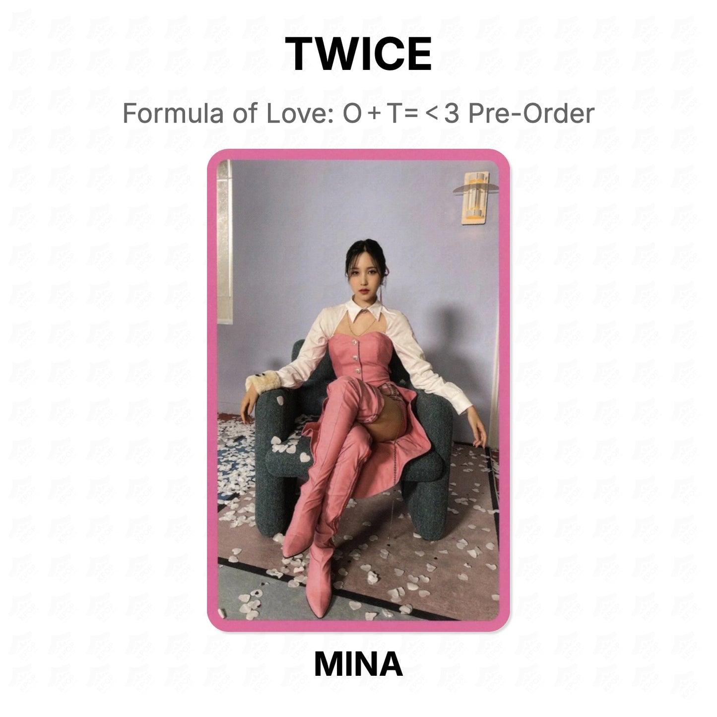 TWICE Formula of Love: O＋T=＜3 Pre-Order Official Photocard