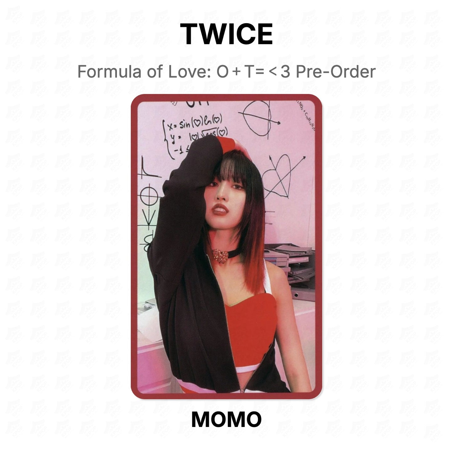 TWICE Formula of Love: O＋T=＜3 Pre-Order Official Photocard