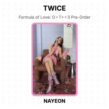 TWICE Formula of Love: O＋T=＜3 Pre-Order Official Photocard