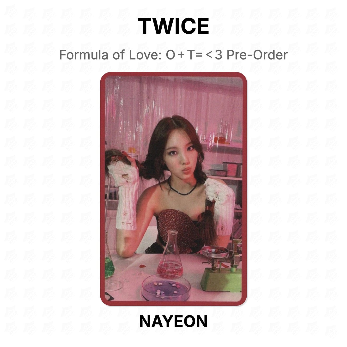 TWICE Formula of Love: O＋T=＜3 Pre-Order Official Photocard