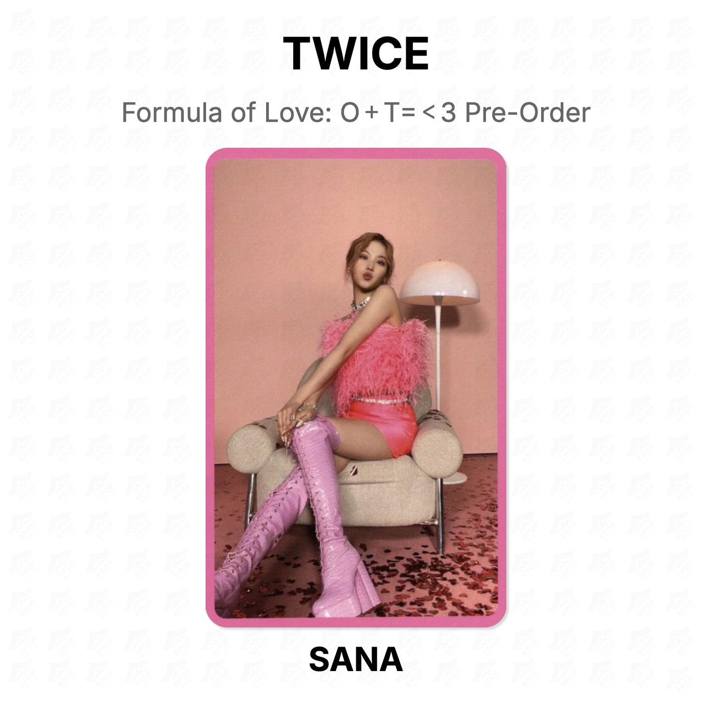 TWICE Formula of Love: O＋T=＜3 Pre-Order Official Photocard