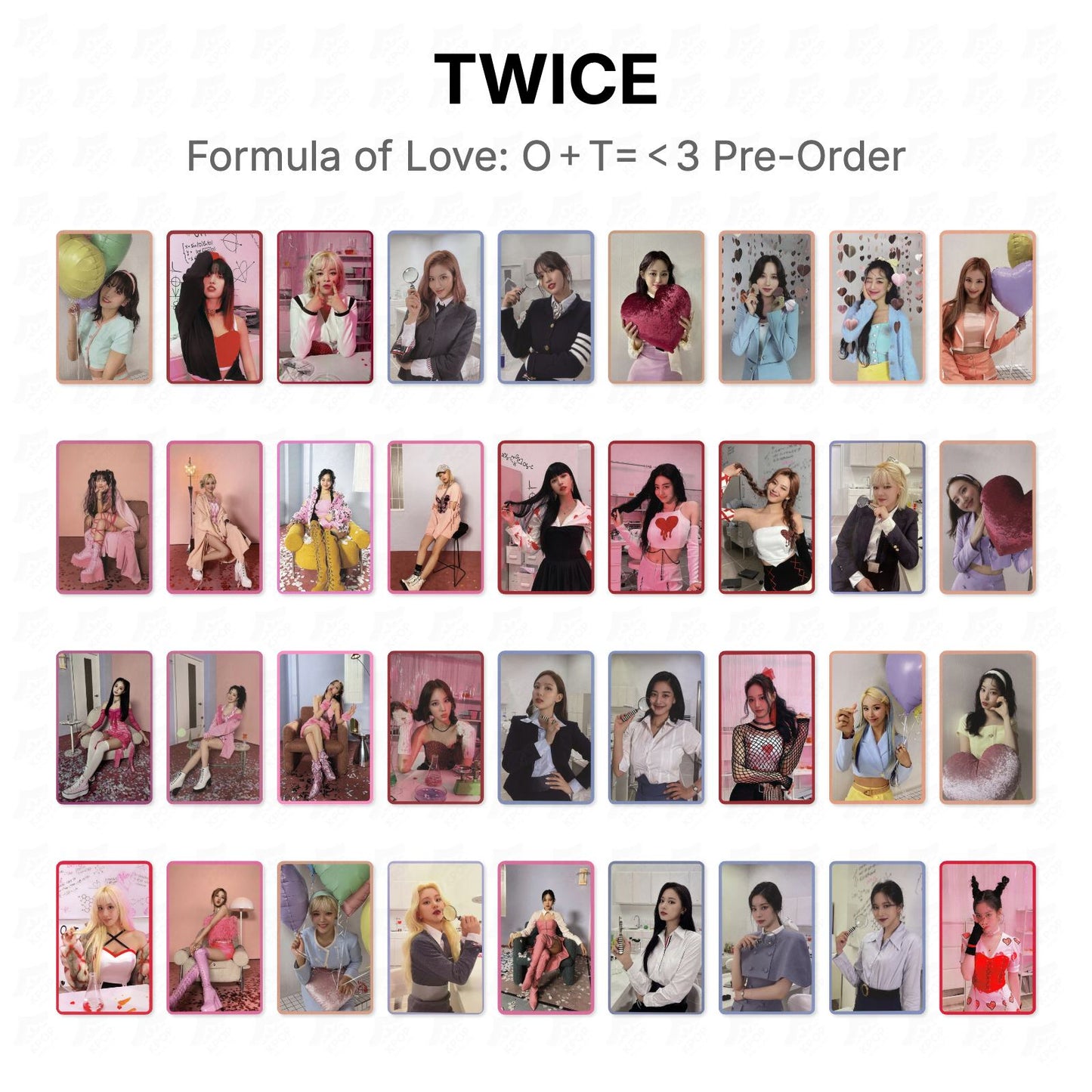TWICE Formula of Love: O＋T=＜3 Pre-Order Official Photocard
