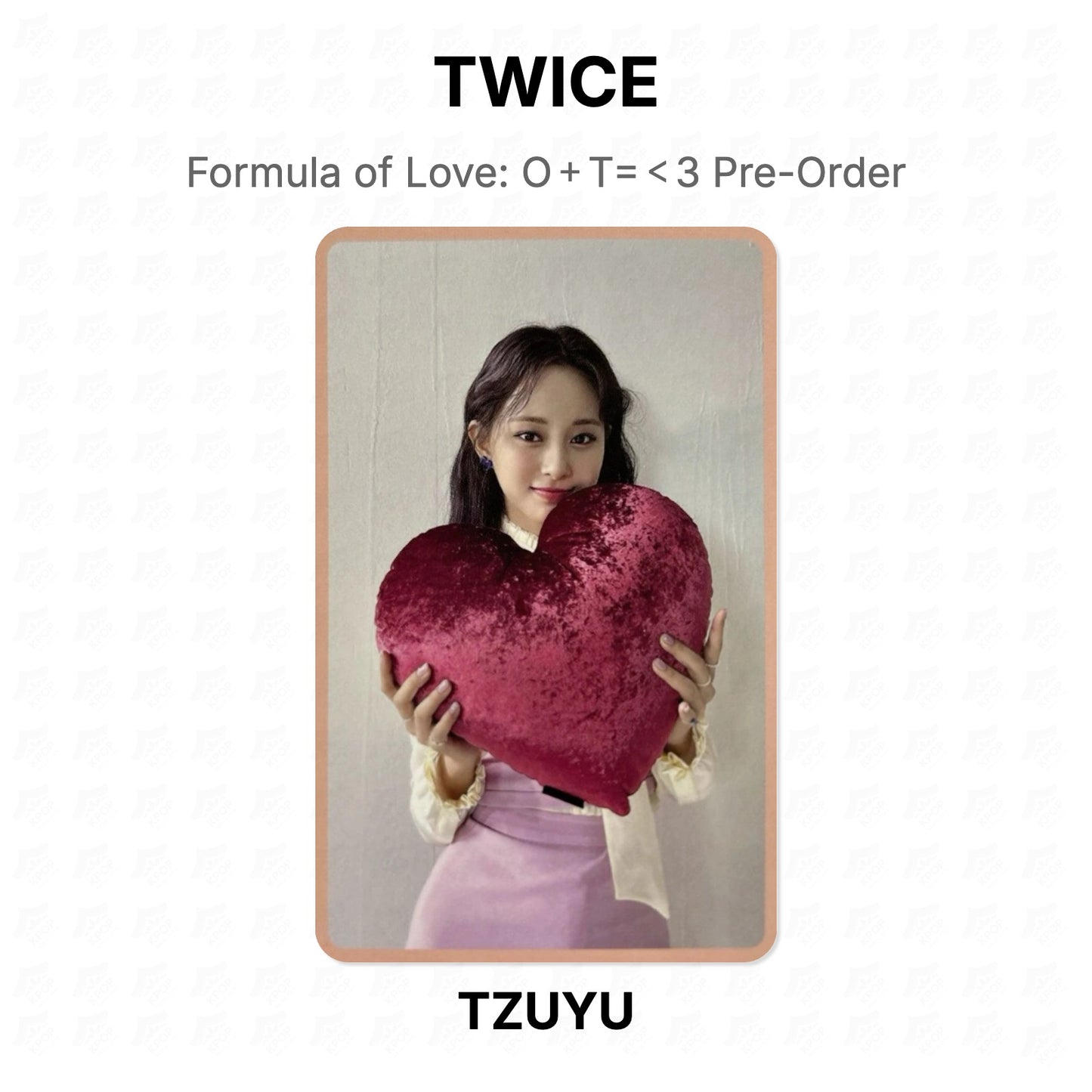 TWICE Formula of Love: O＋T=＜3 Pre-Order Official Photocard