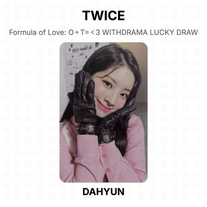 TWICE Formula of Love: O＋T=＜3 WITHDRAMA LUCKY DRAW Official Photocard