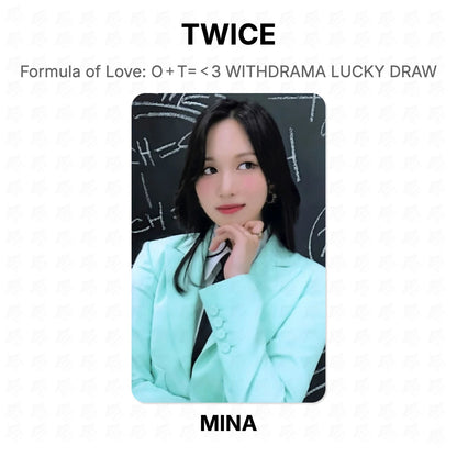TWICE Formula of Love: O＋T=＜3 WITHDRAMA LUCKY DRAW Official Photocard